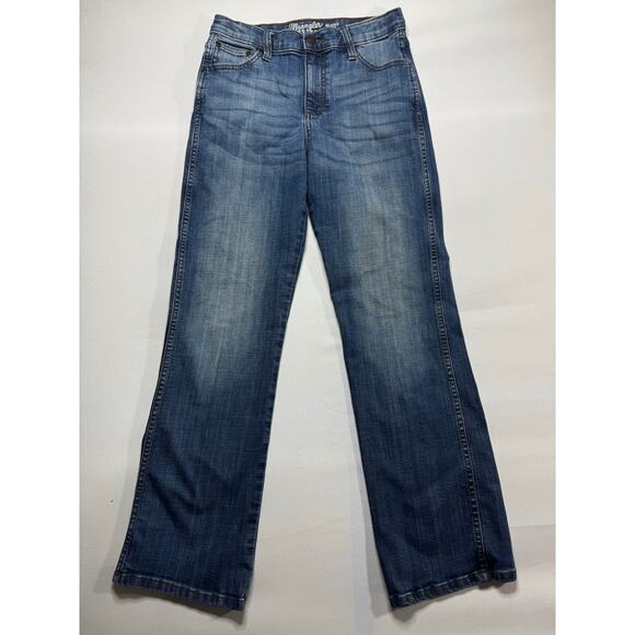 Wrangler Retro Youth Boys Relaxed Bootcut Blue Denim Jeans - Size 16 (28x30) - Picture 1 of 5